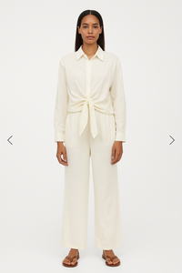 Linen Set of Wrapped Shirt & Trouser