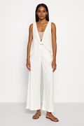 Linen Set of Tie-Front Top & Trouser