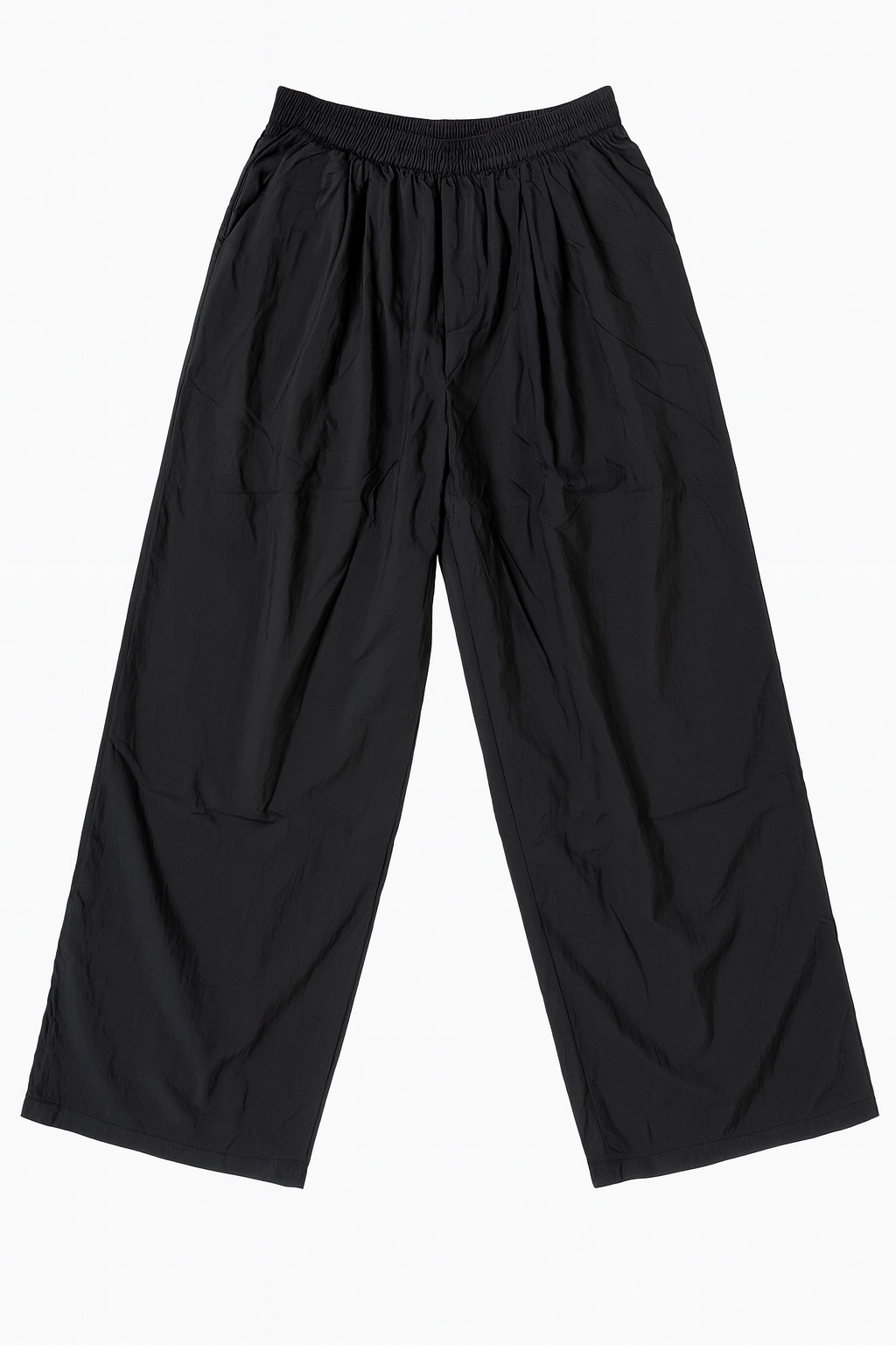 Loose Fit Trousers with Elastic Waist