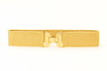 Square Buckle Raffia Belt