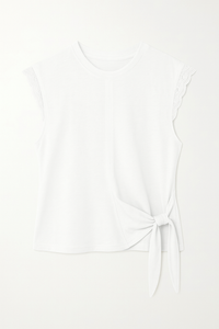 Cotton Top with Lace Hem
