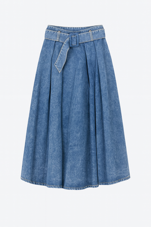 Midi Denim Skirt