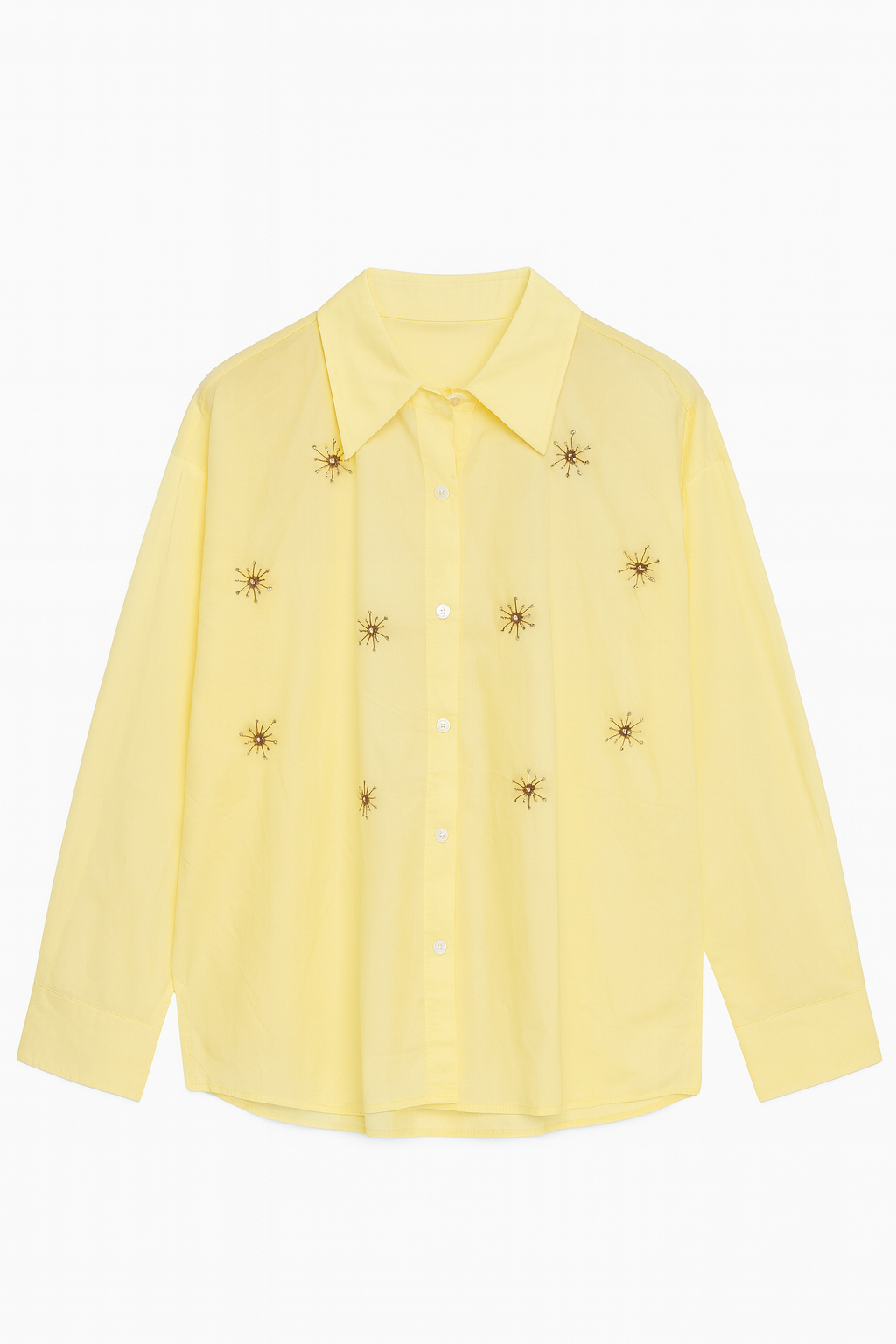 Long Sleeve Shirt with Rhinestones