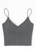 Ribbed Open Back Bra