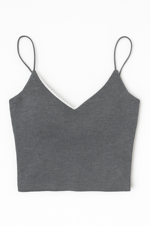 Ribbed Open Back Bra