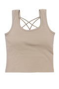 Cotton Bra with Criss-Cross Back