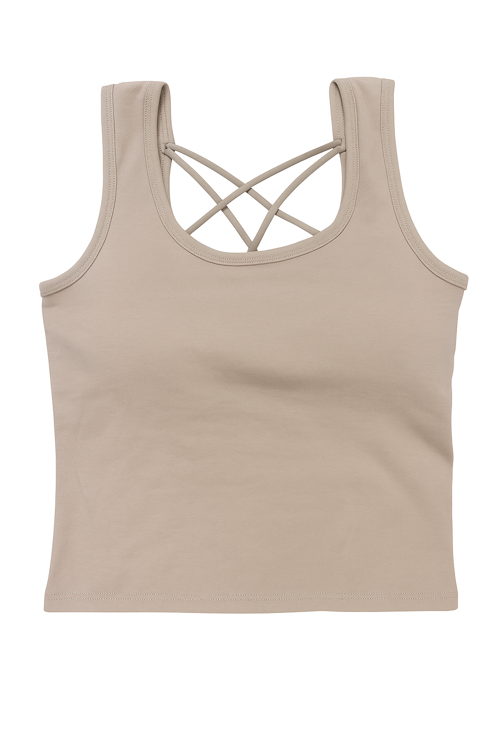 Cotton Bra with Criss-Cross Back