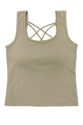 Cotton Bra with Criss-Cross Back