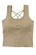 Cotton Bra with Criss-Cross Back