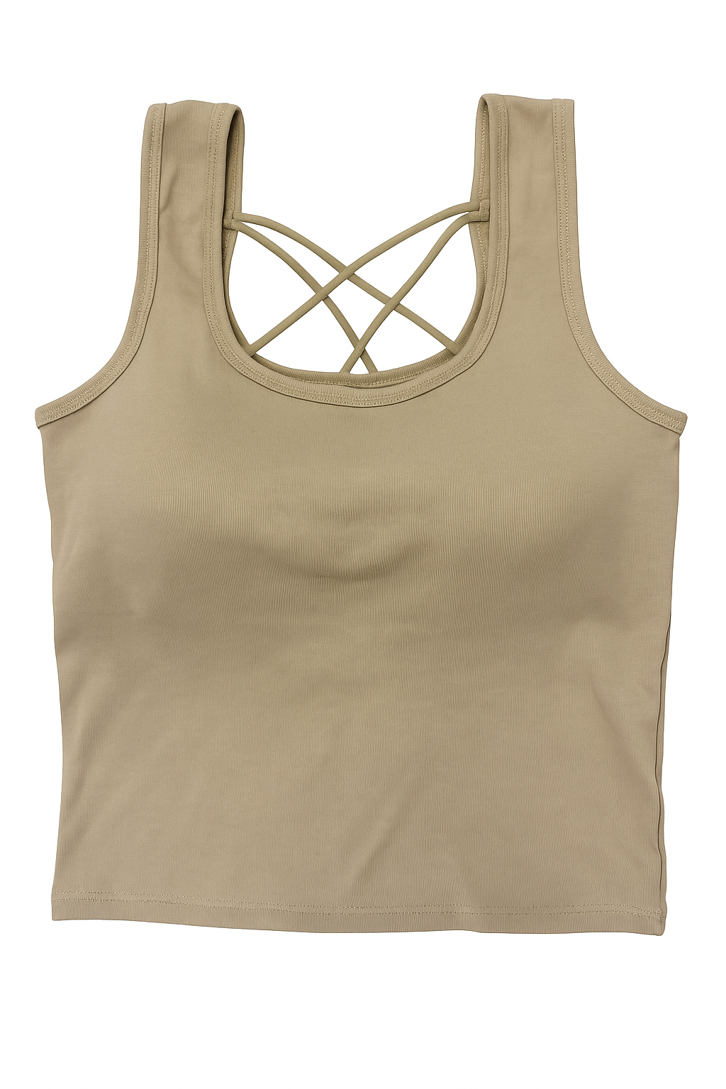Cotton Bra with Criss-Cross Back