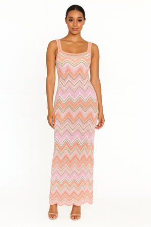 ZigZag Crochet Maxi Dress
