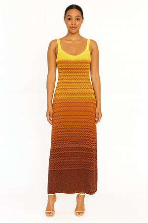 Sunset Crochet Maxi Dress