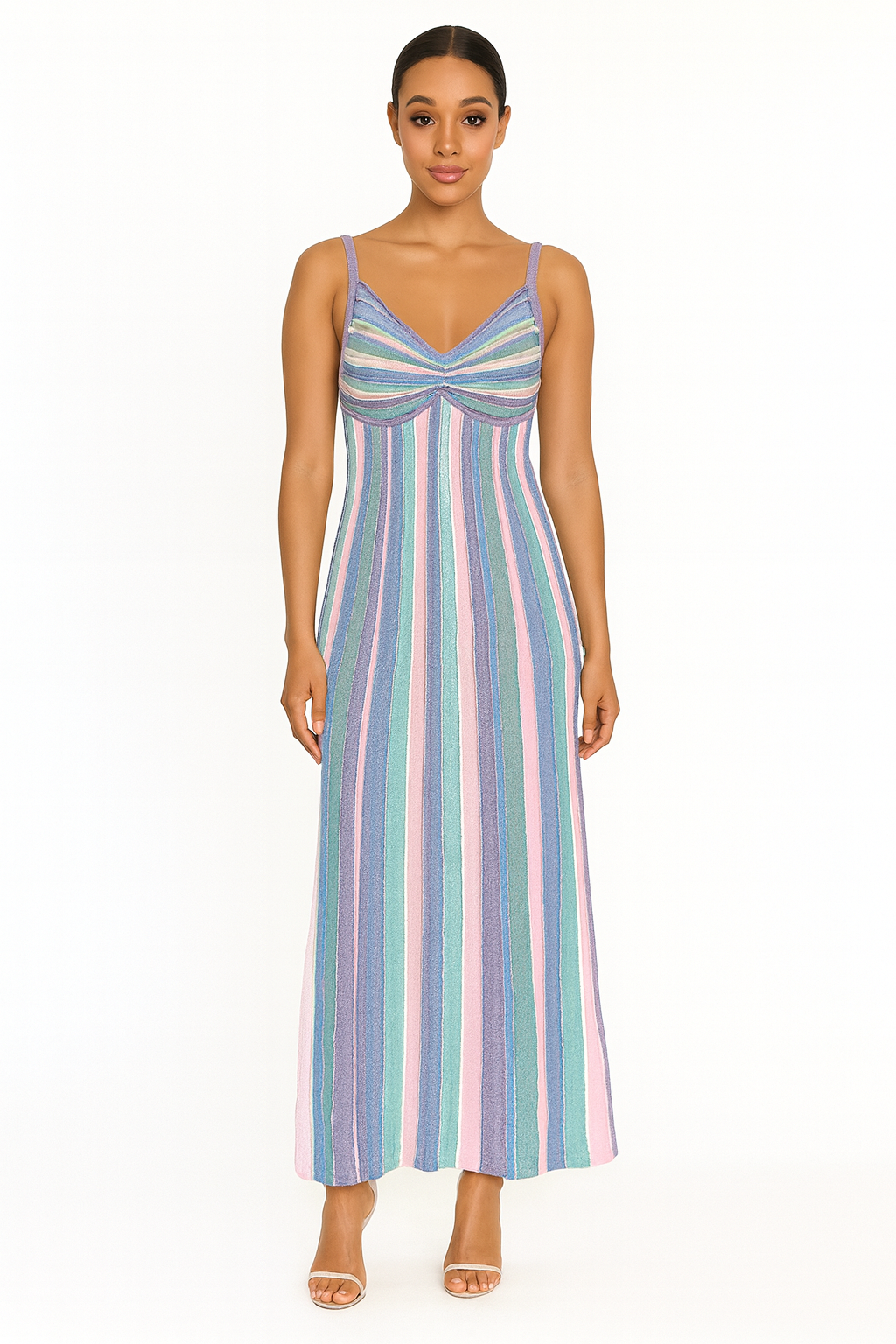 Soft Stripe Maxi Dress