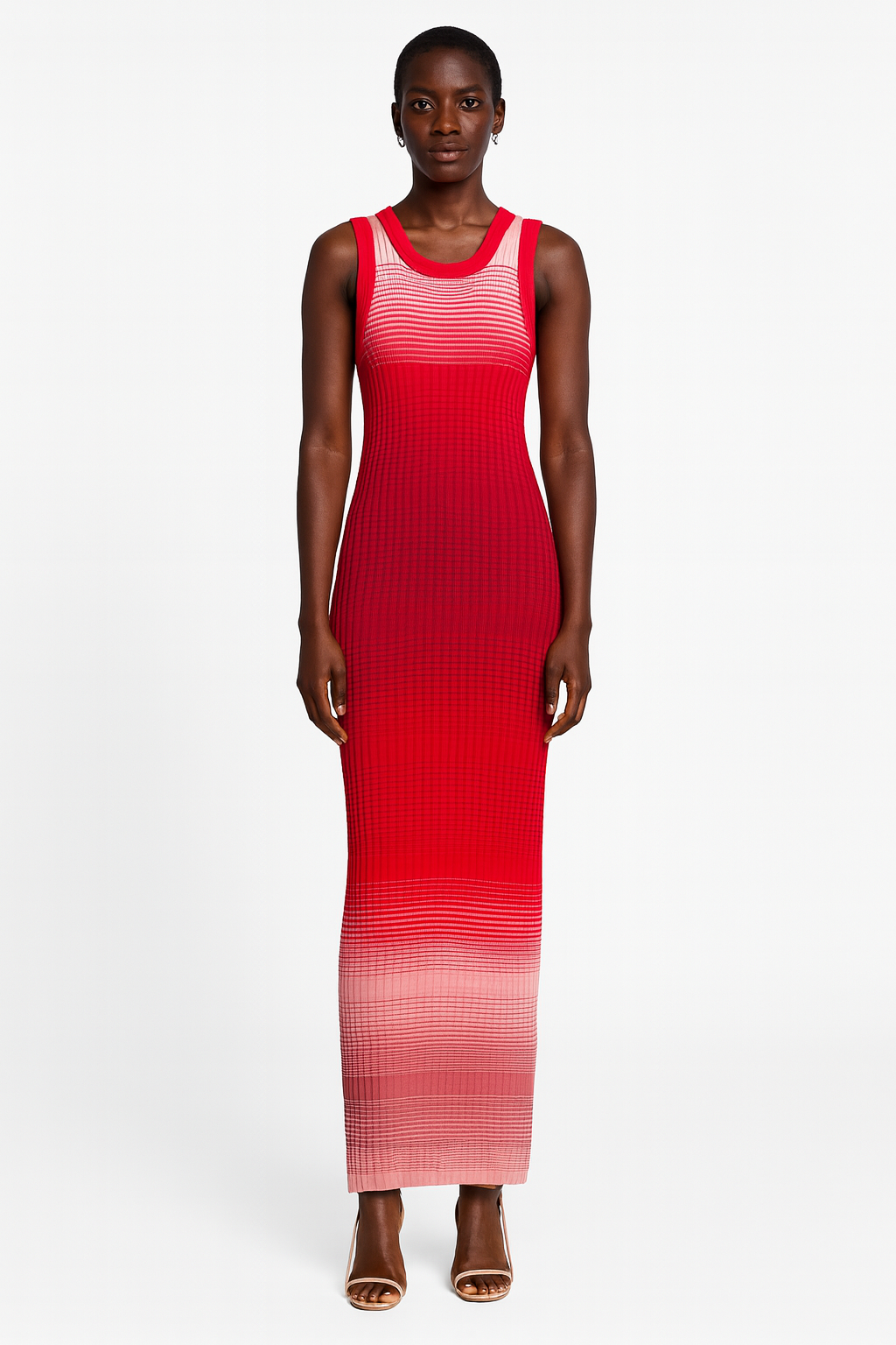 Red Ombre Maxi Dress