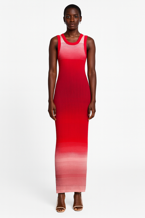 Red Ombre Maxi Dress