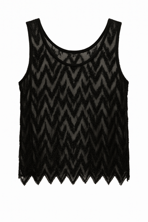 Bead Embroidered Crop Top