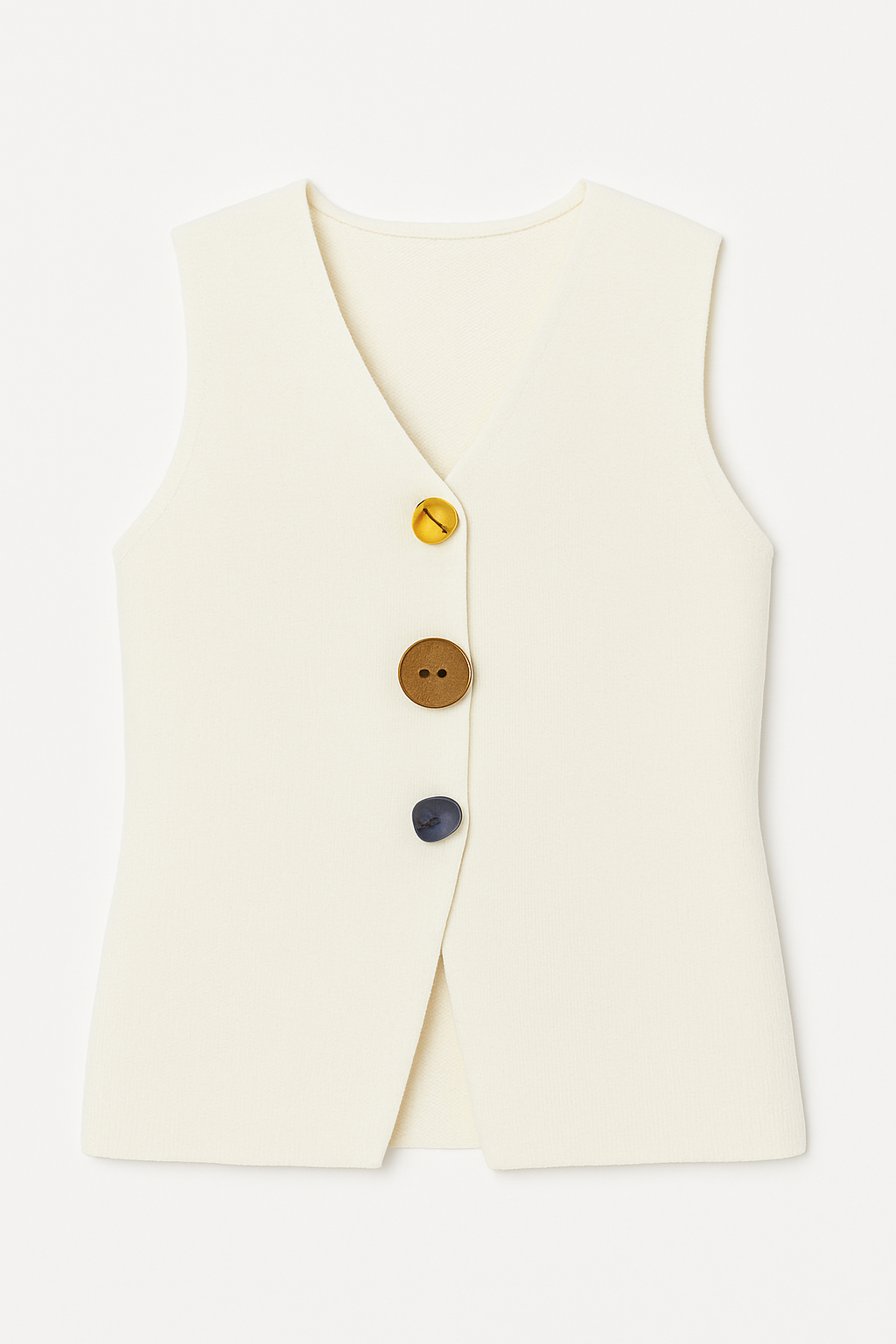 Knit Vintage Button Top