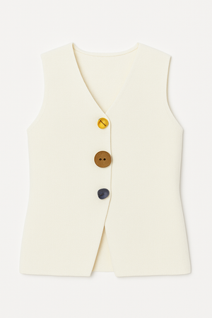 Knit Vintage Button Top