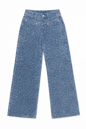 Flower Print Jeans