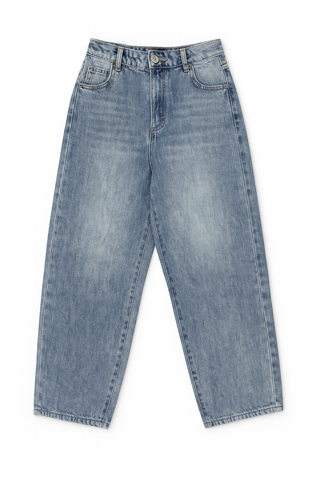 Mom Jeans with Elastic Waist