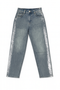 Metallic Mom Jeans