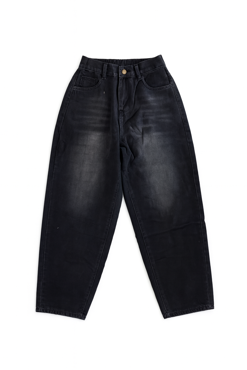 Mom Jeans with Elastic Waist