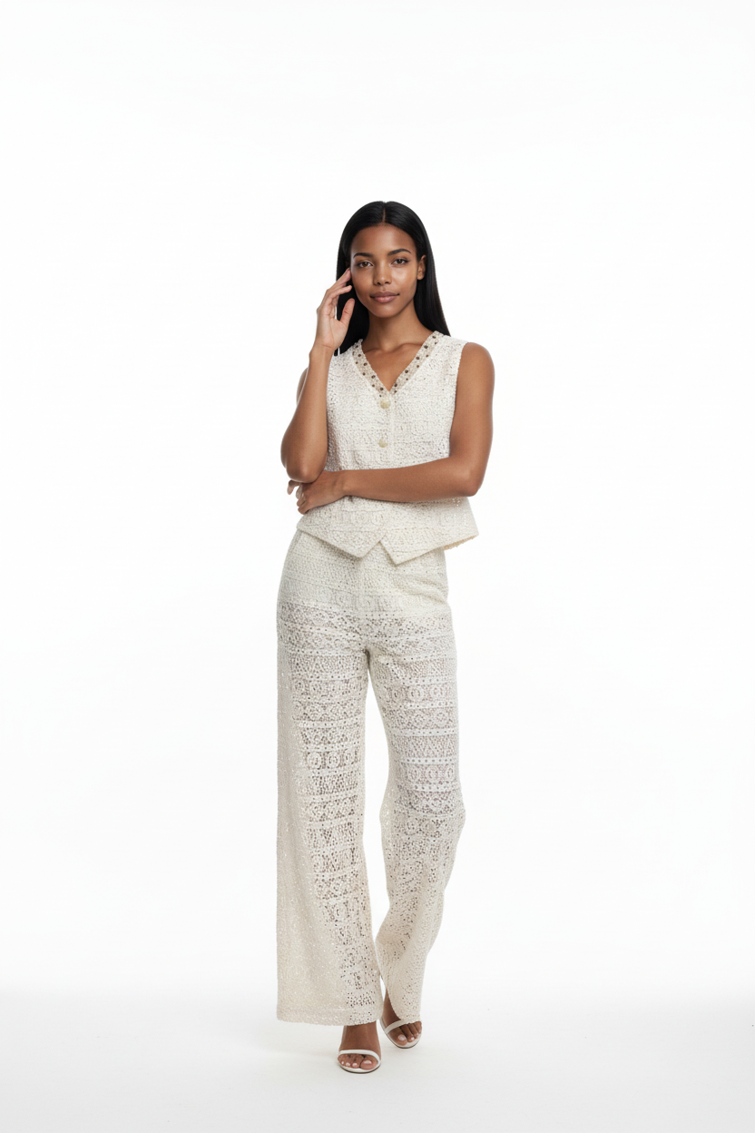 Set of Lace Waistcoat & Trouser