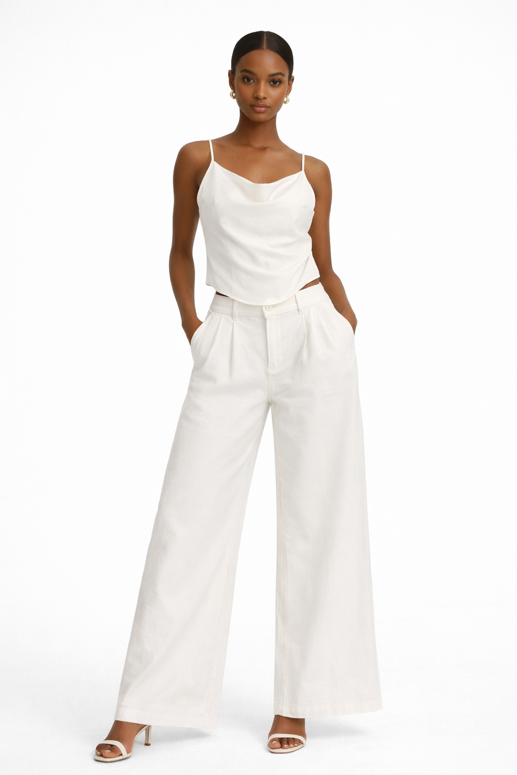 Set of Gathered Top & Trouser