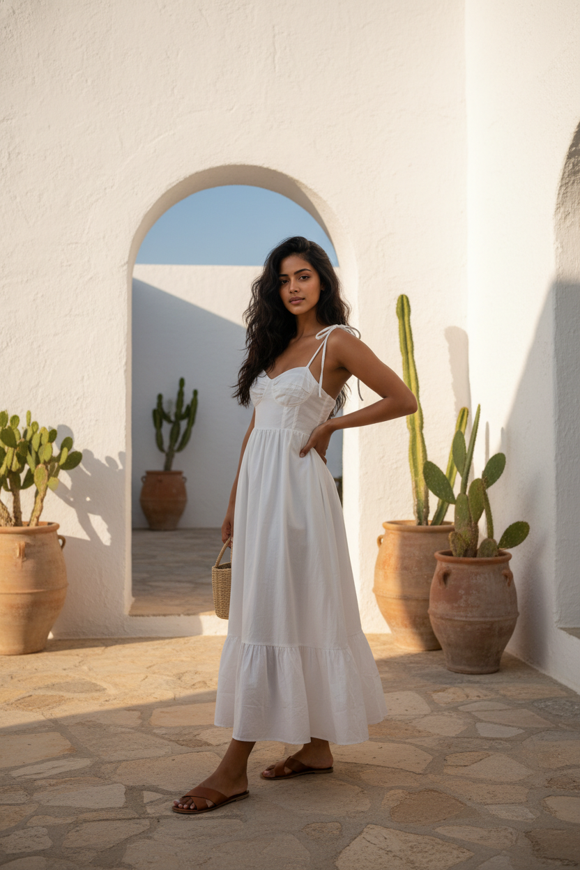 Tie Strap Maxi Dress
