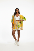 Printed Set of Cardigan & Short