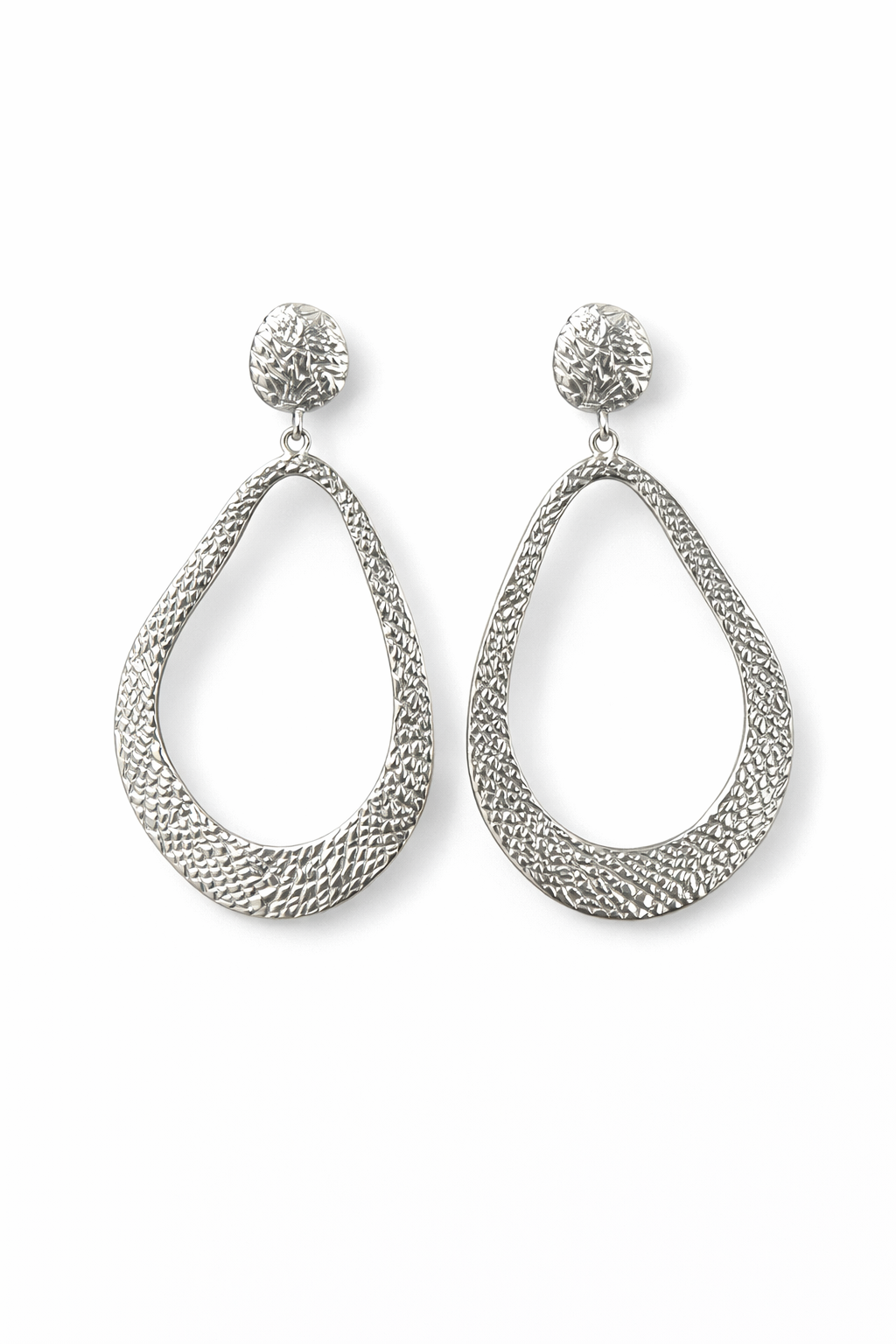Textured Teardrop Earrings