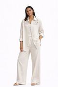 Co-Ord Set of Shirt & Trouser with Cutwork Details