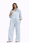 Co-Ord Set of Shirt & Trouser with Cutwork Details