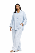Linen Co-Ord Set of Shirt & Trouser with Stones