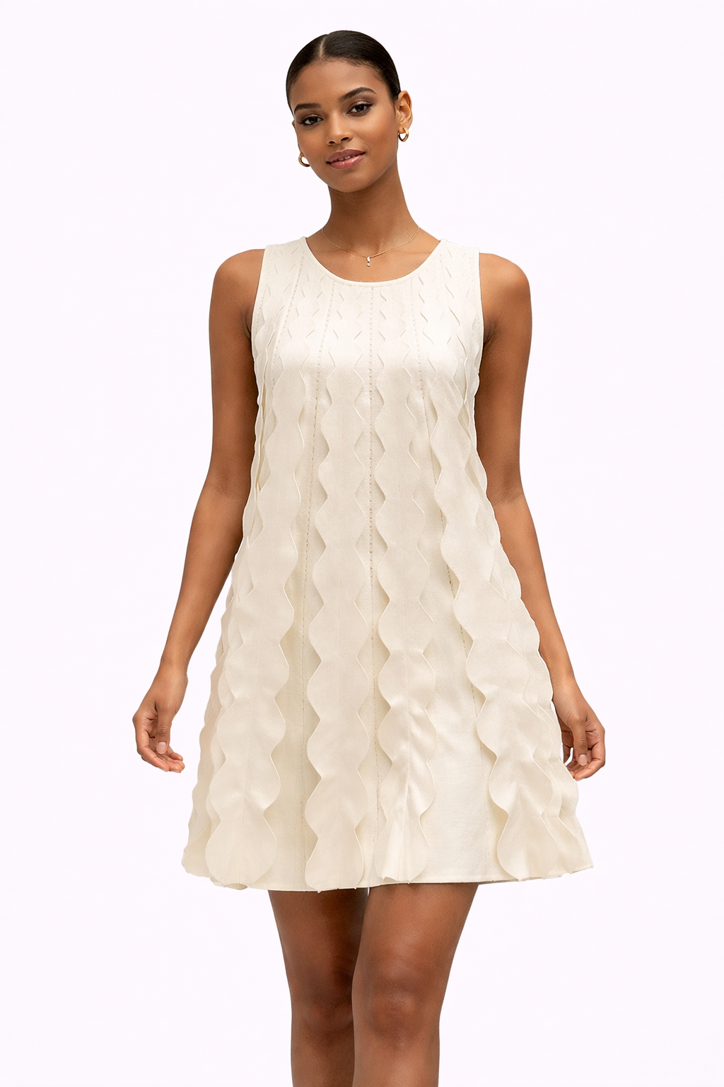 Wave Texture Mini Dress