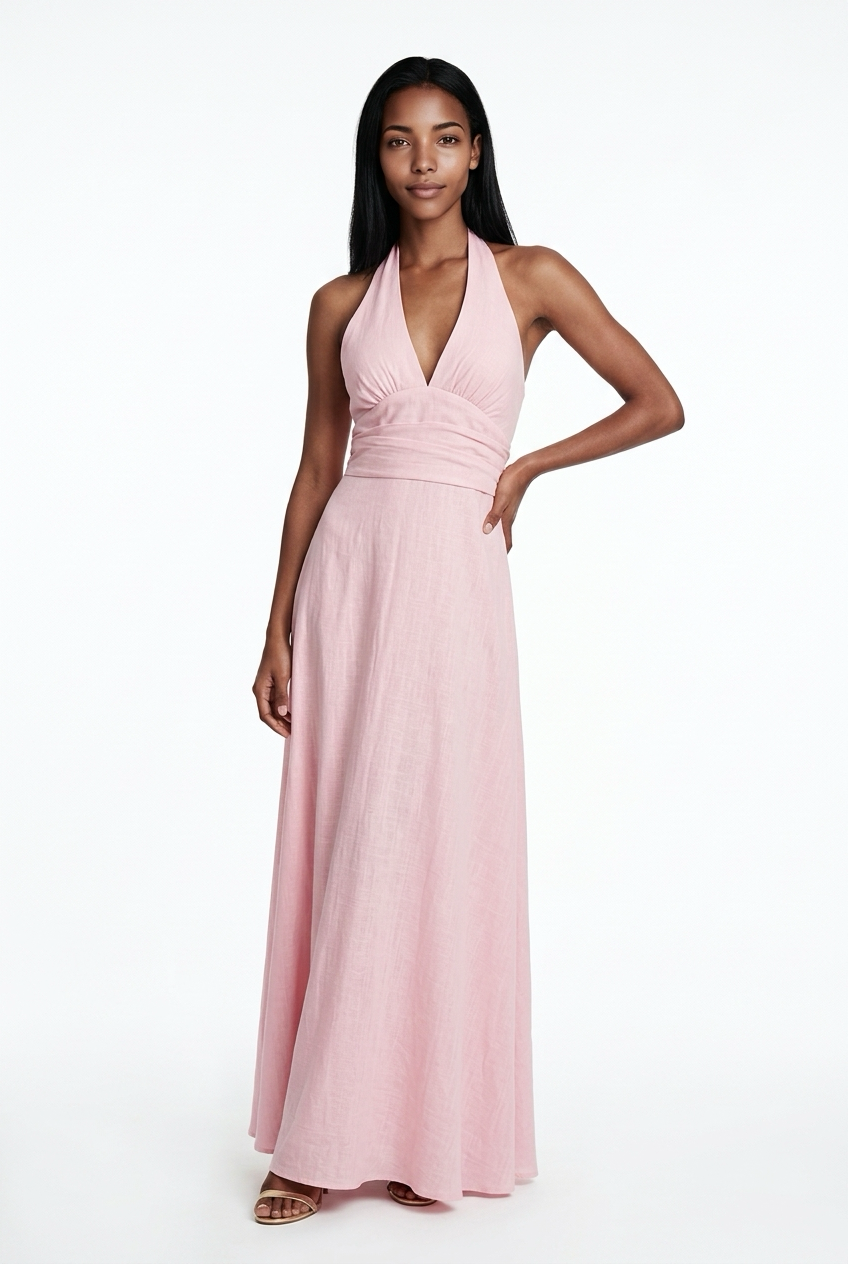 Halter Neck Maxi Dress