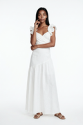 Ruffle Sleeve Maxi Dress