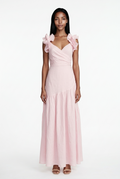 Ruffle Sleeve Maxi Dress