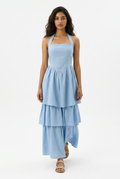 Halter Neck Ruffle Dress
