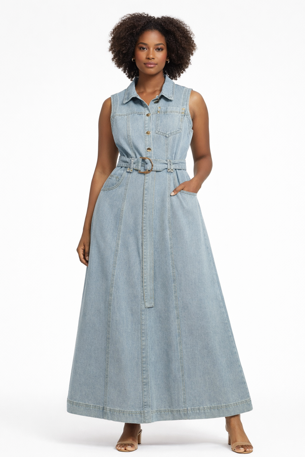 Denim Maxi Dress