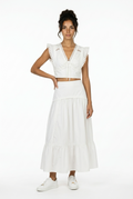 Embroidered Co-Ord Set of Crop Top & Skirt
