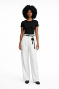Double Pleated Straight Cut Trouser