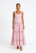 Lace Trim Maxi Dress