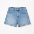 Casual Blue Denim Short