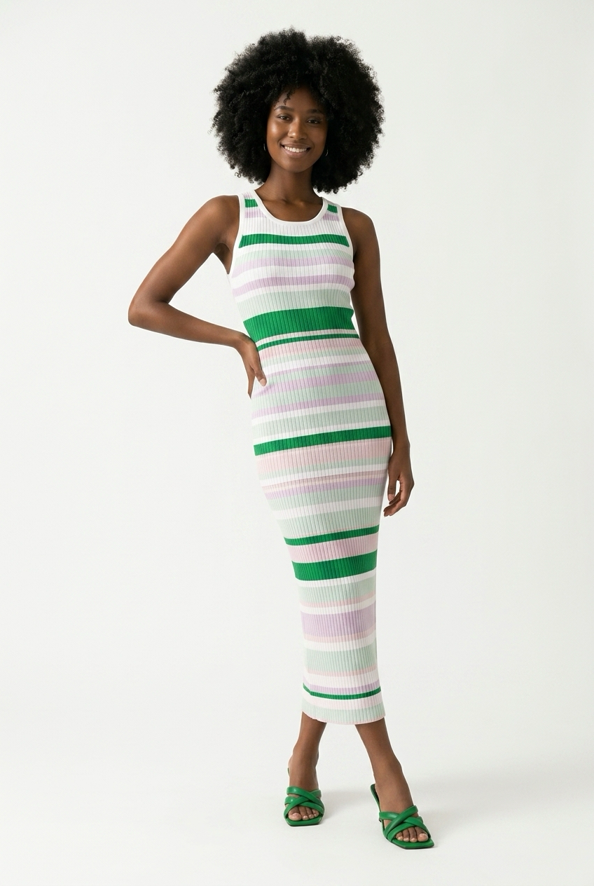 Stripe Maxi Dress