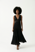 Deep V Knit Dress