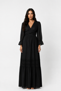 Elegant V-Neck Maxi Dress