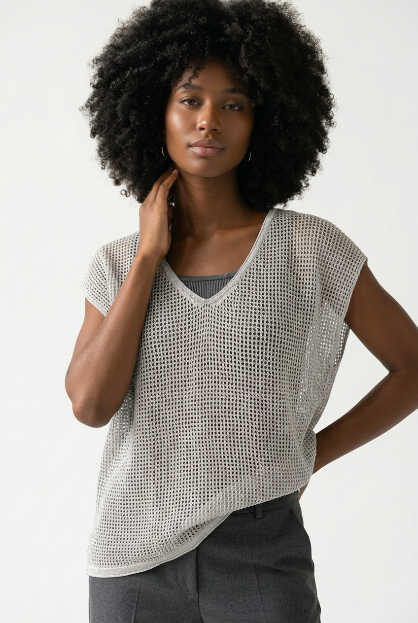 Loose Fit Crochet Top