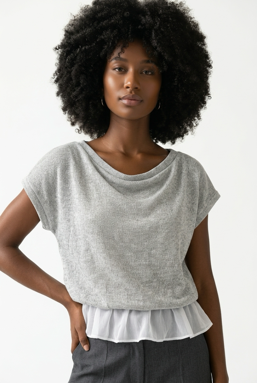 Peplum Knit Top