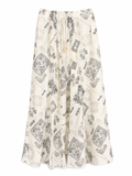 Printed Flowy Skirt